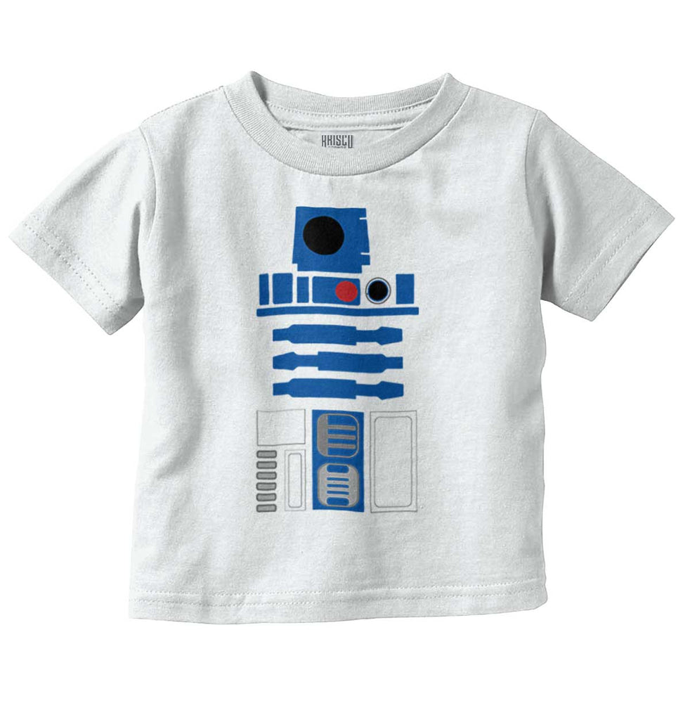 R2D2 Infant Toddler T Shirt-Direct To Garment Print-Brisco Baby