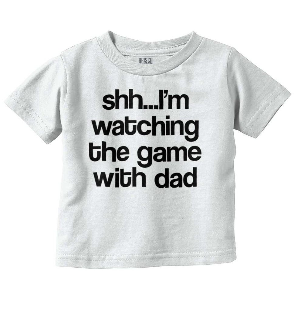 Watching the Game Infant Toddler T Shirt-Direct To Garment Print-Brisco Baby
