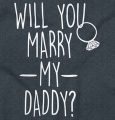 Marry My Daddy Football Romper Bodysuit-Direct To Garment Print-Brisco Baby