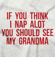 Nap A Lot See Grandma Infant Baby Bib-Direct To Garment Print-Brisco Baby