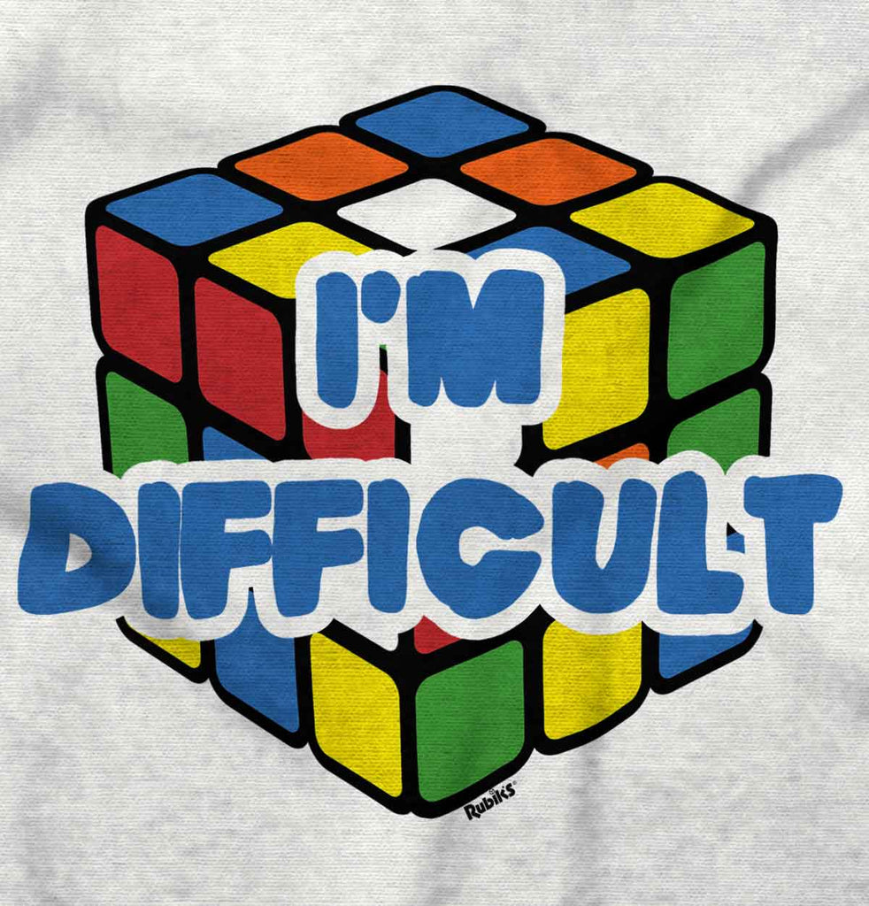 Difficult Rubik's Romper Bodysuit-Direct To Garment Print-Brisco Baby