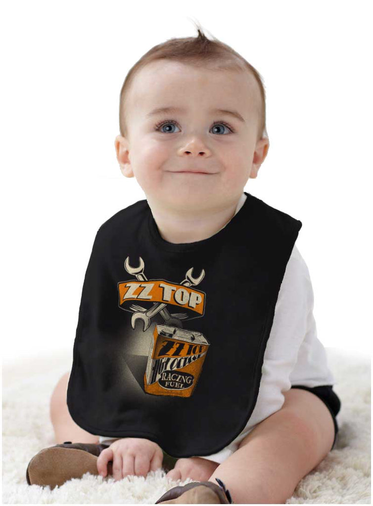 ZZ Racing Infant Baby Bib-Direct To Garment Print-Brisco Baby