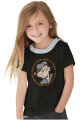 Make It Strong Toddler Ruffled Trim T-Shirt-Direct To Garment Print-Brisco Baby