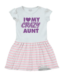 Crazy Aunt Baby Striped Skirt Dress-Direct To Garment Print-Brisco Baby
