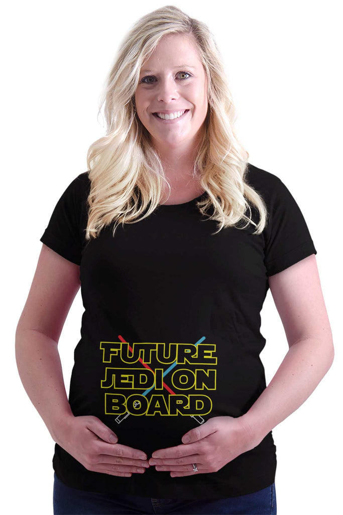 Future Jedi On Board Maternity T-Shirt-Direct To Garment Print-Brisco Baby