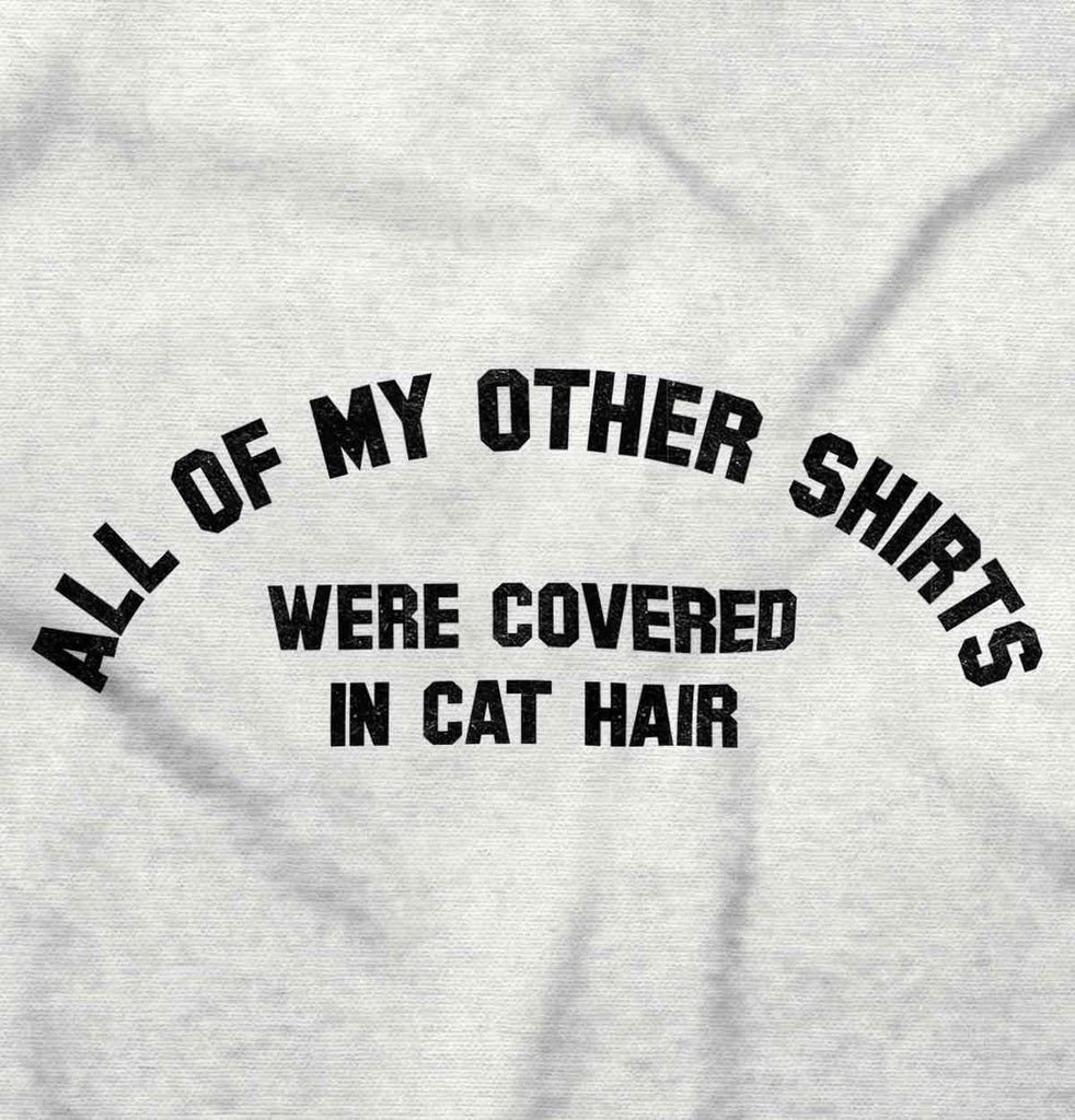 Covered In Cat Hair Romper Bodysuit-Direct To Garment Print-Brisco Baby