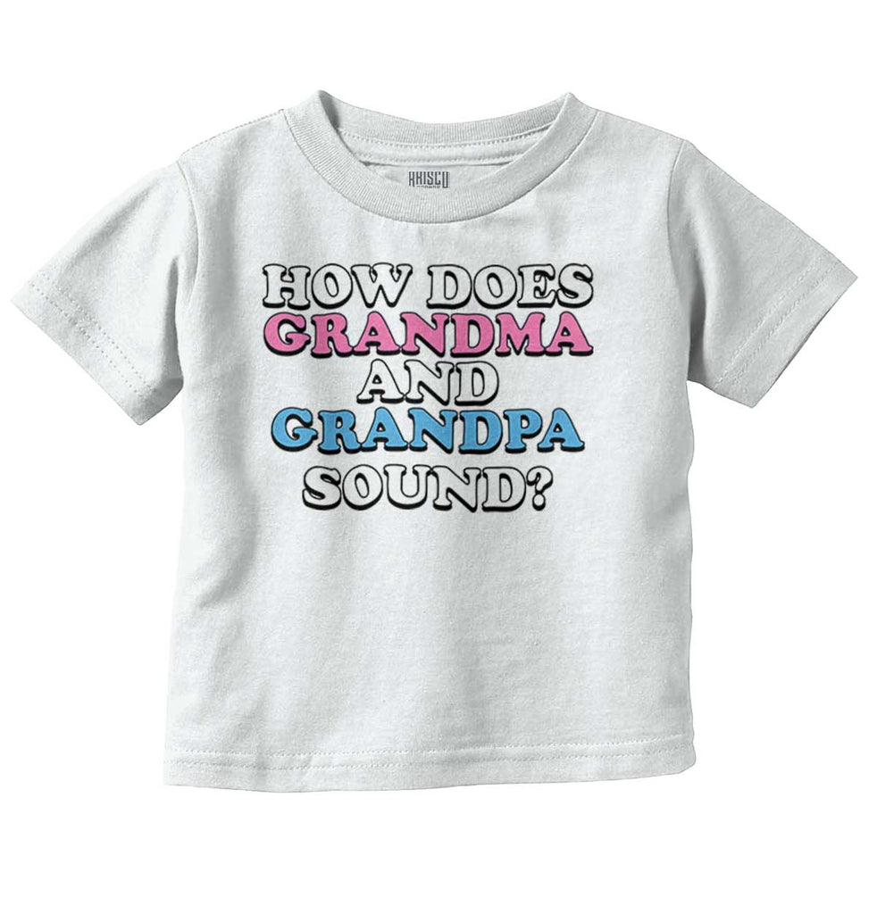 Grandma And Grandpa Sound Infant Toddler T Shirt-Direct To Garment Print-Brisco Baby