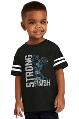 Popeye Muscles Toddler Football Jersey Tee-Direct To Garment Print-Brisco Baby
