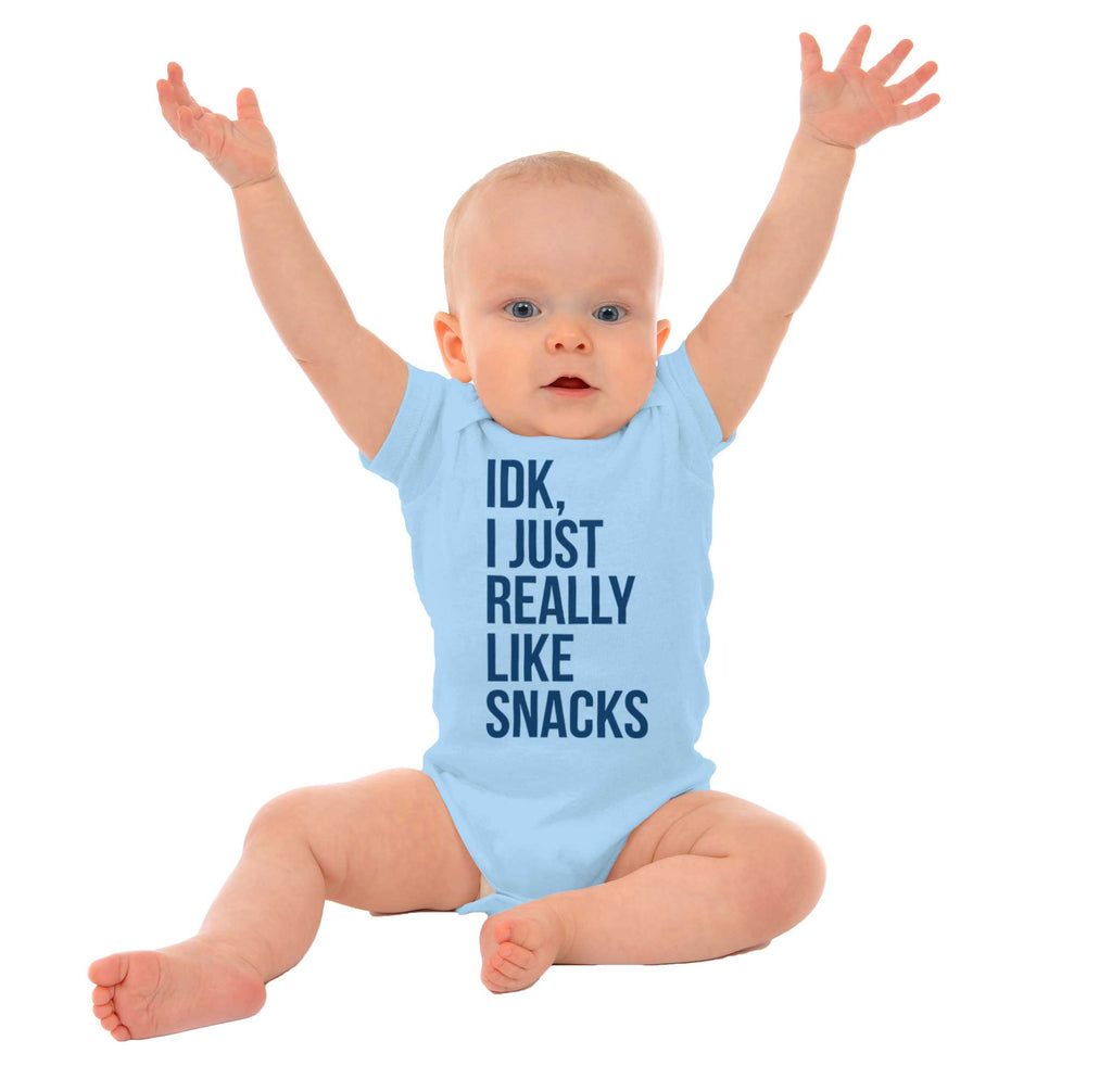 Really Like Snacks Romper Bodysuit-Direct To Garment Print-Brisco Baby