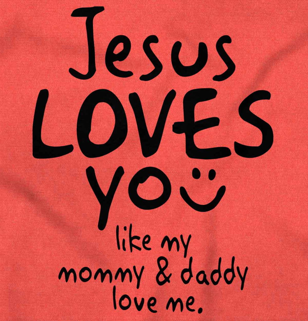 Jesus Loves You Toddler Football Jersey Tee-Direct To Garment Print-Brisco Baby
