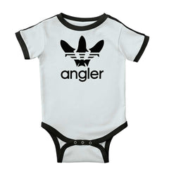 Angler Ringer Bodysuit-Direct To Garment Print-Brisco Baby
