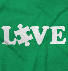 Love Autism Romper Bodysuit-Direct To Garment Print-Brisco Baby