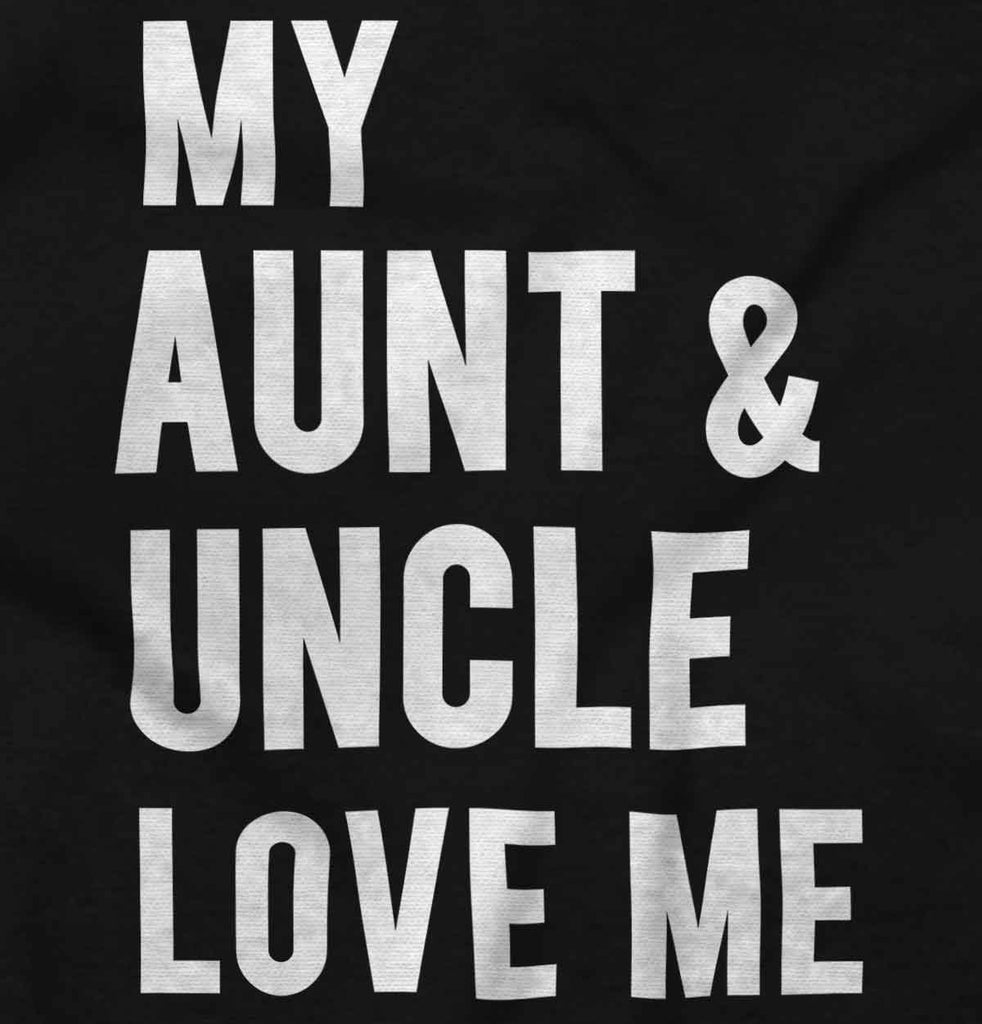 Aunt And Uncle Love Me Infant Baby Bib-Direct To Garment Print-Brisco Baby