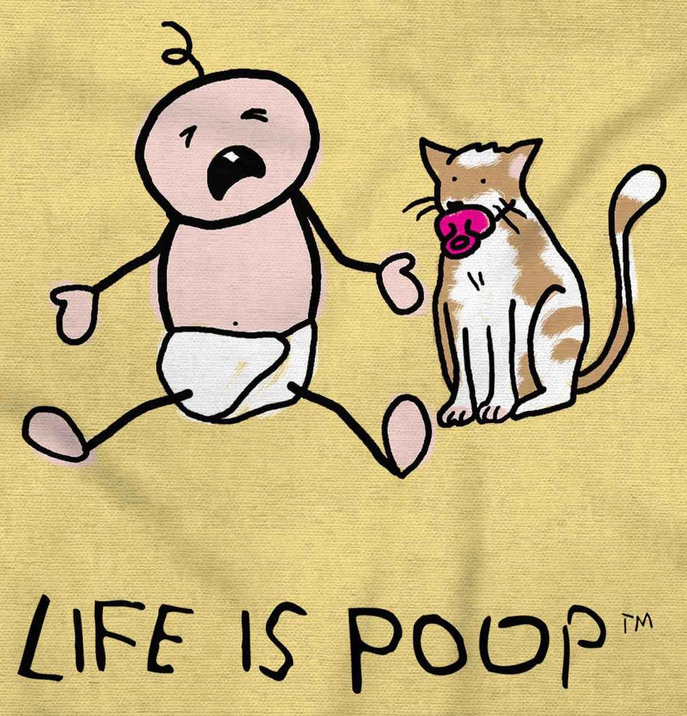 Cat Pacifier Infant Toddler T Shirt-Direct To Garment Print-Brisco Baby