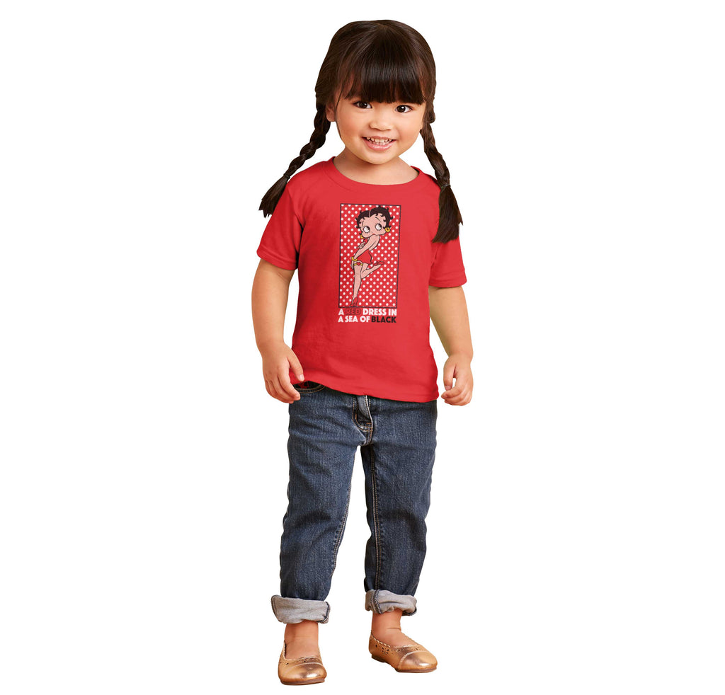 Red Dress Infant Toddler T Shirt-Direct To Garment Print-Brisco Baby