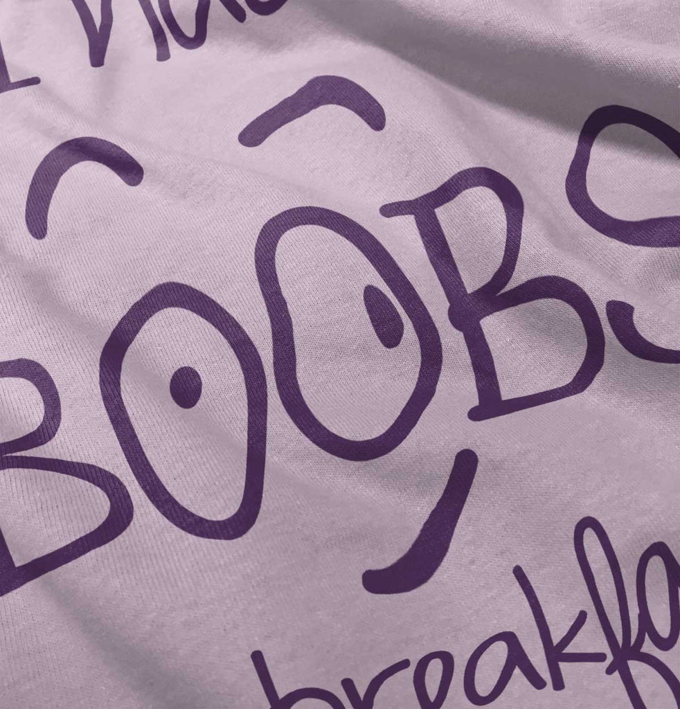 I Had Boobs Infant Baby Bib-Direct To Garment Print-Brisco Baby