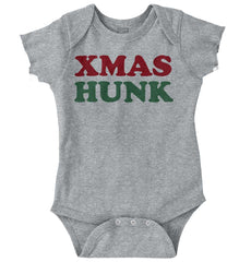 Xmas Hunk Romper Bodysuit-Direct To Garment Print-Brisco Baby