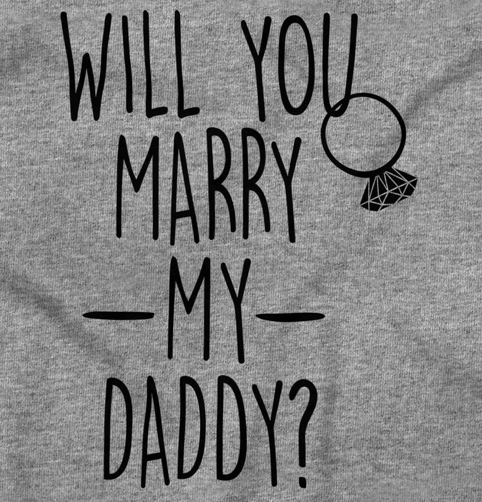 Marry My Daddy Raglan Romper Bodysuit-Direct To Garment Print-Brisco Baby