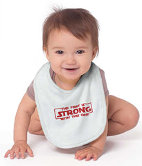 Fart Is Strong Infant Baby Bib-Direct To Garment Print-Brisco Baby