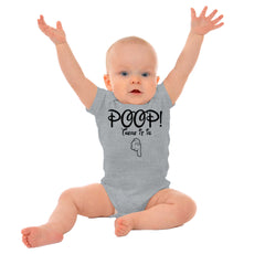 Poop There It Is Romper Bodysuit-Direct To Garment Print-Brisco Baby