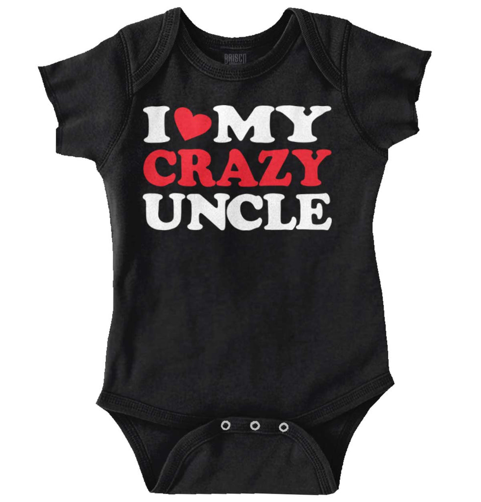 My Crazy Uncle Romper Bodysuit-Direct To Garment Print-Brisco Baby