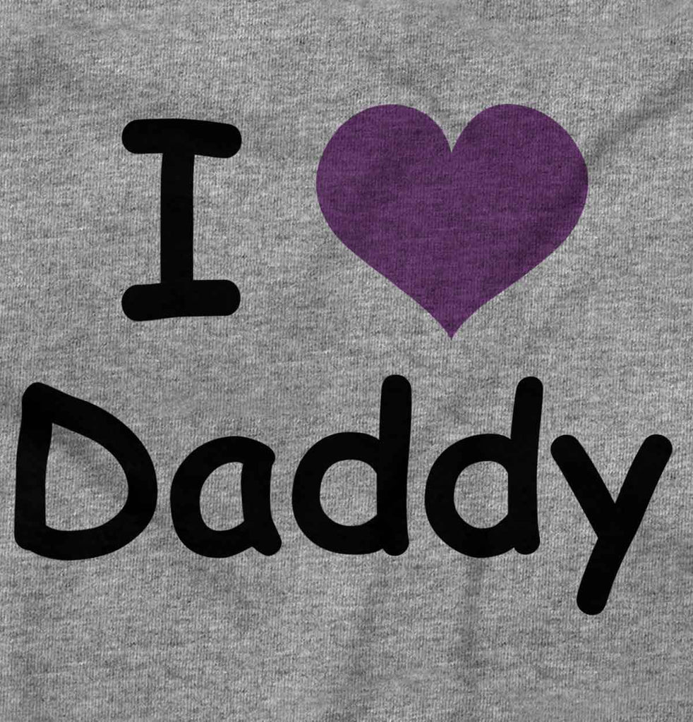 I Heart Daddy Solid Baby Infant Dress-Direct To Garment Print-Brisco Baby