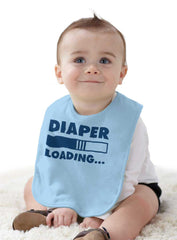 Loading Diaper Infant Baby Bib-Direct To Garment Print-Brisco Baby