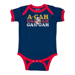A Gah Popeye Baby Ruffled Trim Romper-Direct To Garment Print-Brisco Baby