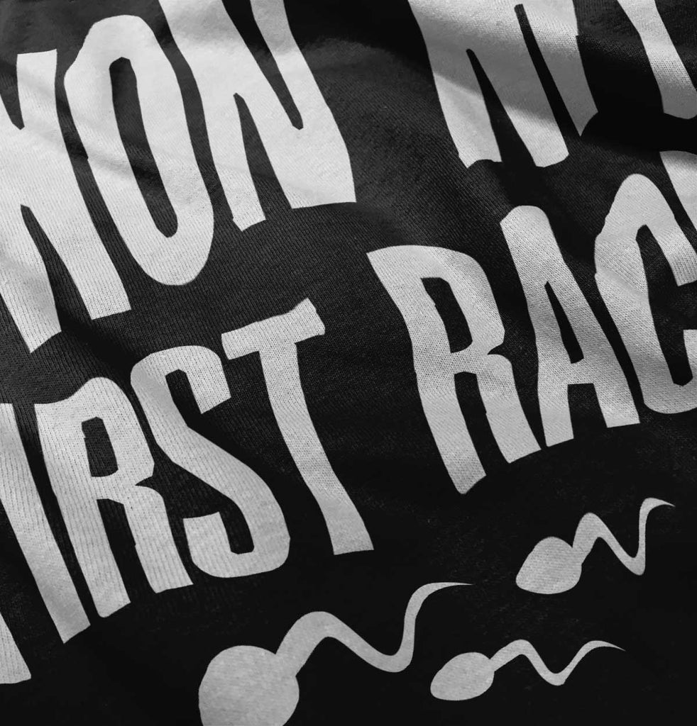 Won The Race Infant Baby Bib-Direct To Garment Print-Brisco Baby