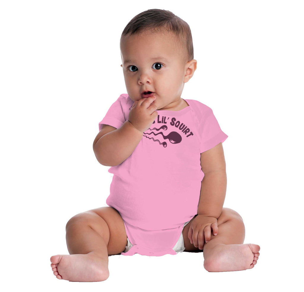 Lil Squirt Romper Bodysuit-Direct To Garment Print-Brisco Baby
