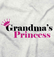 Grandma's Princess Infant Toddler T Shirt-Direct To Garment Print-Brisco Baby
