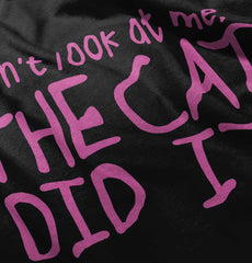 Cat Did It Toddler Ruffled Trim T-Shirt-Direct To Garment Print-Brisco Baby