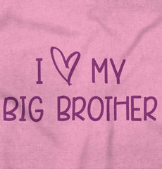 I Love My Big Brother Infant Baby Bib-Direct To Garment Print-Brisco Baby