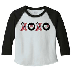 XOXO Toddler Baseball-Direct To Garment Print-Brisco Baby