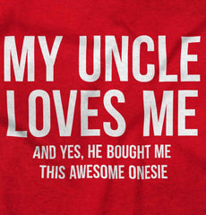 Uncle Loves Me Bough Baby Polka Dot Skirt Dress-Direct To Garment Print-Brisco Baby