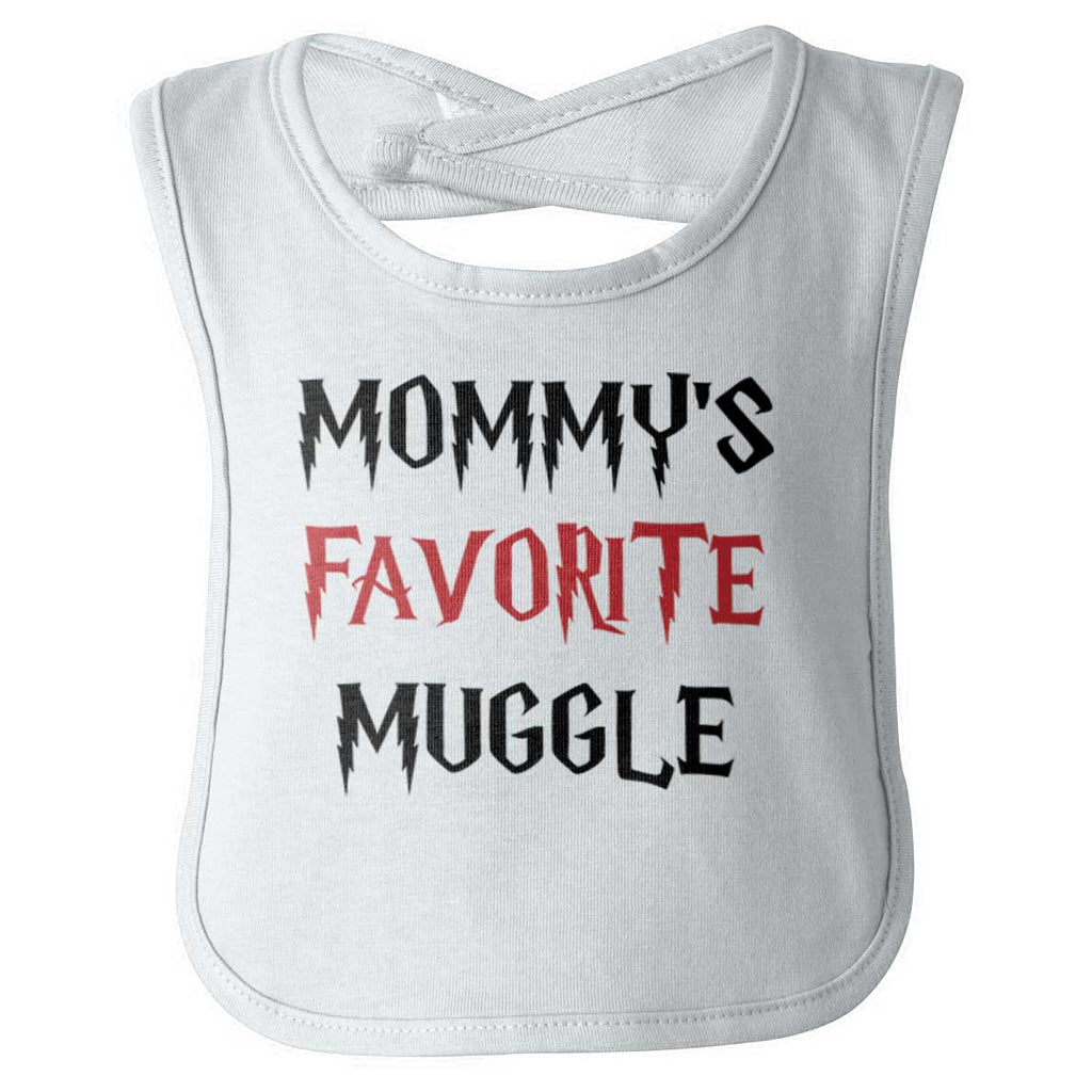 Mommy's Favorite Muggle Infant Baby Bib-Direct To Garment Print-Brisco Baby