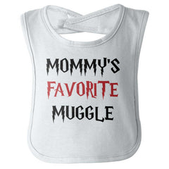 Mommy's Favorite Muggle Infant Baby Bib-Direct To Garment Print-Brisco Baby