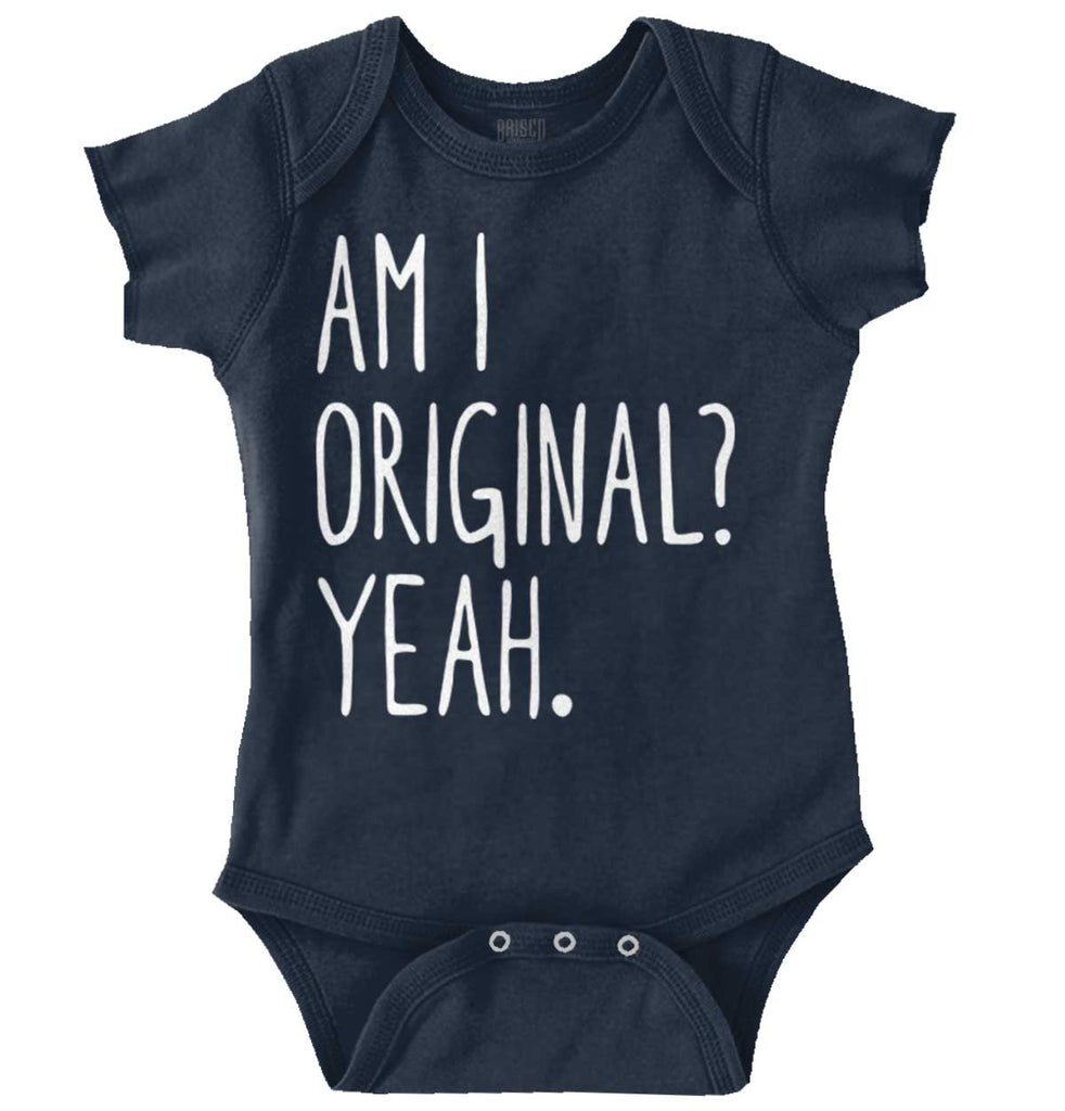 Am I Original? Romper Bodysuit-Direct To Garment Print-Brisco Baby