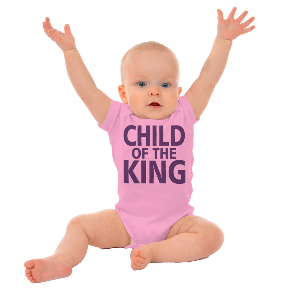 Child Of The King Romper Bodysuit-Direct To Garment Print-Brisco Baby