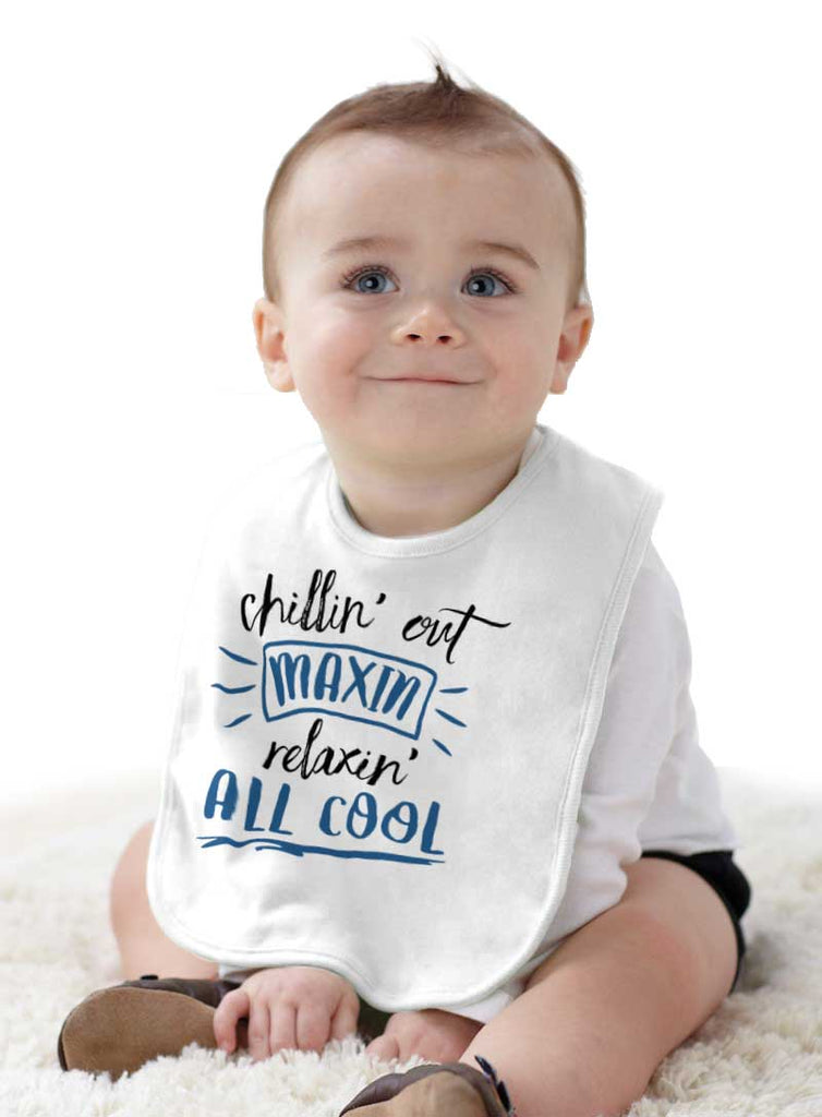 Chillin Out Infant Baby Bib-Direct To Garment Print-Brisco Baby