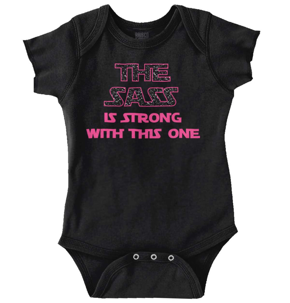 Sass Is Strong Romper Bodysuit-Direct To Garment Print-Brisco Baby