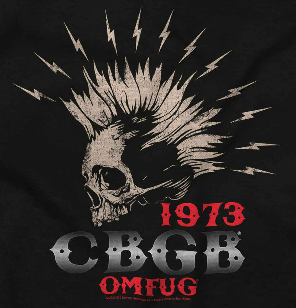 CBGB Mohawk Infant Baby Bib-Direct To Garment Print-Brisco Baby