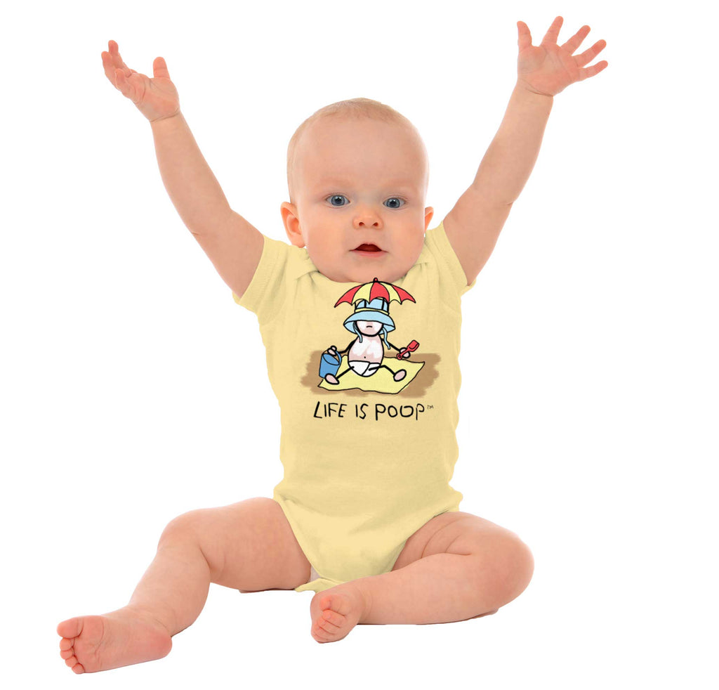 Beach Umbrella Romper-Direct To Garment Print-Brisco Baby