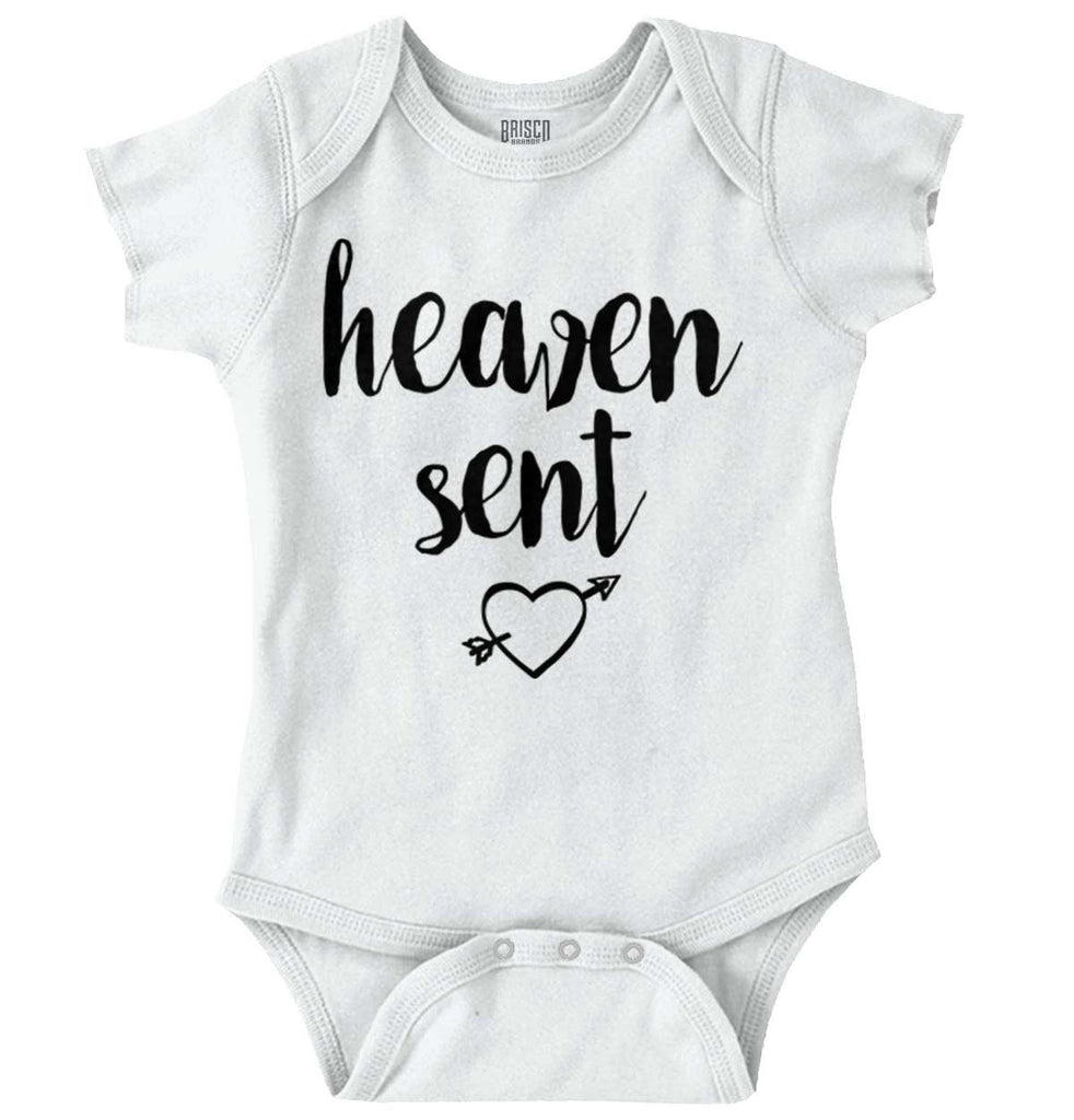 Heaven Sent Romper Bodysuit-Direct To Garment Print-Brisco Baby