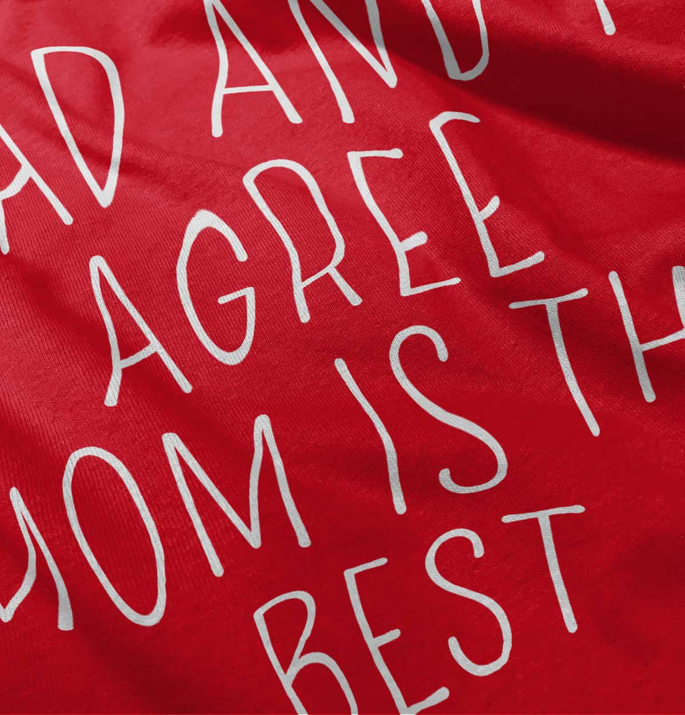 Mom Is Best Baby Polka Dot Skirt Dress-Direct To Garment Print-Brisco Baby