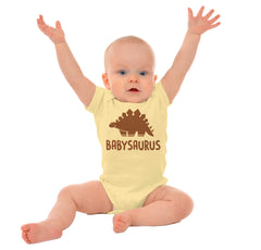 Babysaurus Romper Bodysuit-Direct To Garment Print-Brisco Baby