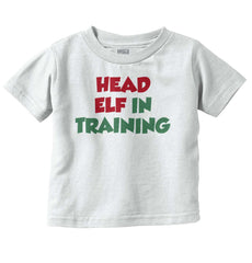 Head Elf Training Infant Toddler T Shirt-Direct To Garment Print-Brisco Baby