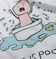 Crying Bath Infant Toddler T Shirt-Direct To Garment Print-Brisco Baby