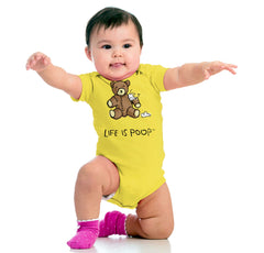 Ripped Teddy Bear Romper Bodysuit-Direct To Garment Print-Brisco Baby
