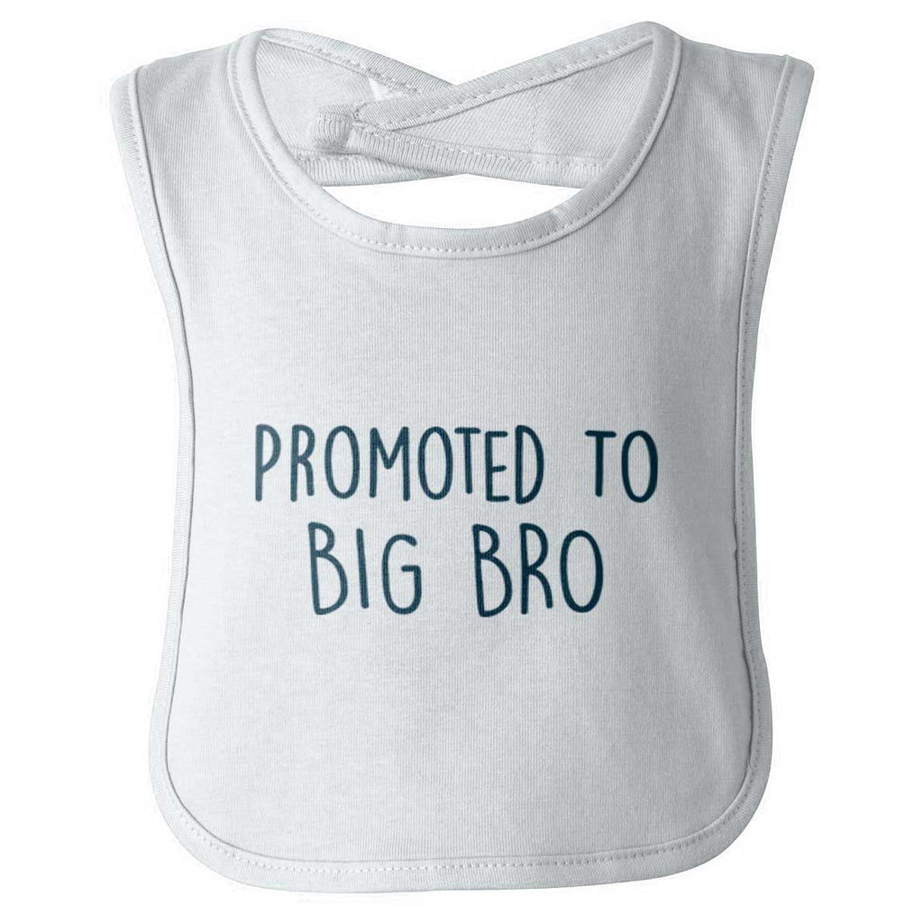 Promoted To Big Bro Infant Baby Bib-Direct To Garment Print-Brisco Baby